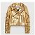 Balmain pour H&M Moschino for H&M Leather Biker Gold Jacket NWT Moschino Golden Gold hardware - view 12
