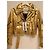 Balmain pour H&M Moschino for H&M Leather Biker Gold Jacket NWT Moschino Golden Gold hardware - view 3