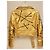 Balmain pour H&M Moschino for H&M Leather Biker Gold Jacket NWT Moschino Golden Gold hardware - view 7