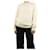 Bally Rippstrick-Pullover aus Alpaka-Mischung - Größe UK 10 Roh