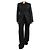 Sportmax Conjunto de traje de lana negra de dos piezas - tamaño UK 16