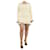 Autre Marque Cream lettuce-hem mini dress - size L Viscose  ref.1746057