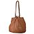 Michael Kors Bolso bucket de cuero marrón con borlas Castaño
