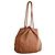 Michael Kors Bolso bucket de cuero marrón con borlas Castaño - vista 2