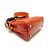 NINE BALMAIN B BUZZ 23 CROCODILE-STYLE LEATHER ORANGE SHOULDER BAG - view 3