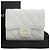 Chanel Matelassé Dreifach-Brieftasche Weiß