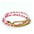 Silk In Pulsera de encanto de seda Hermès Multicolor Dorado