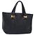Borsa a mano in pelle nera e oro Salvatore Ferragamo Vala Auth bs18289 Nero D'oro