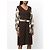 Braunes Wollkleid von Hermès - 2000er - Ansicht 3