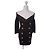 Balmain Midikleid aus Wolle schwarz