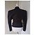 Balmain Black Wool Blazer with Silk Satin Shawl Collar - view 5