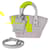 Balenciaga Bistro XXS Nylon/Leather Shoulder Bag Yellow Cloth  ref.1748061