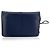 Wallet On Chain Chanel Borsa a tracolla Woc in pelle caviar blu con logo CC - vista 3