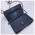 Wallet On Chain Chanel Borsa a tracolla Woc in pelle caviar blu con logo CC - vista 5