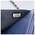 Wallet On Chain Chanel Borsa a tracolla Woc in pelle caviar blu con logo CC - vista 8