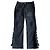 Jeans de Chanel con inserciones de cuero Negro