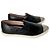 Mocassini Miu Miu in pelle nera con punte metalliche Nero