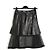 Falda de Tul de Cuero Givenchy Otoño 2011 FR40 Cuero Negro UK12 US10