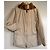 Chaqueta de plumón Prada con capucha de piel natural crema Crudo - vista 18