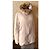Chaqueta de plumón Prada con capucha de piel natural crema Crudo - vista 5