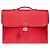 Sac à dépêches Hermès Borsa HERMES Depeches in Pelle Rossa - 102192 Rosso - vista 2