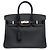 Hermès Sac HERMES Birkin 25 en Cuir Noir - 102176 - vue 3