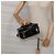 Vanity CHANEL COCO Marca pochette da trucco Pelle verniciata Nera Oro CC Auth 94464 Nero D'oro - vista 24