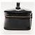Vanity CHANEL COCO Marca pochette da trucco Pelle verniciata Nera Oro CC Auth 94464 Nero D'oro - vista 4