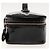 Vanity CHANEL COCO Marca pochette da trucco Pelle verniciata Nera Oro CC Auth 94464 Nero D'oro - vista 5