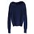 Prada Cashmere-Mink-Kragen-Cardigan Schwarz Marineblau - Ansicht 4