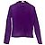 Camicia viola da uomo con lacci e zip laterale, autentica Alexander McQueen degli anni '90. Porpora