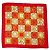 Nina Ricci foulard vintage rosso e dorato in seta D'oro
