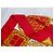 Nina Ricci foulard vintage rosso e dorato in seta D'oro - vista 4