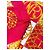 Nina Ricci foulard vintage rosso e dorato in seta D'oro - vista 6