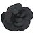 Spilla vintage Chanel camelia Nero