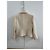 Chanel Tweed-Jacke Größe 38 Beige Aus weiß - Ansicht 9
