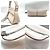 Borsa a spalla in pelle bianca Chanel Bianco - vista 3