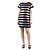 Marc by Marc Jacobs Abito mini a righe in lurex nero e argento - taglia UK 8