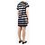 Marc by Marc Jacobs Abito mini a righe in lurex nero e argento - taglia UK 8 - vista 2