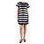 Marc by Marc Jacobs Abito mini a righe in lurex nero e argento - taglia UK 8 - vista 3