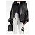 Acne Velocity Lammfelljacke schwarz - Ansicht 2