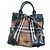 Borsa a mano Burberry in pelle nera Nero