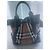 Borsa a mano Burberry in pelle nera Nero - vista 4