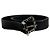 CHANEL Gürtel T.cm 85 aus Leder Schwarz