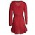 Autre Marque Realisation, Kleid mit Sternenrüsche Rot - Ansicht 2