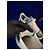 Sneakers Oversized Alexander McQueen Donna 38 Argento Bianco Turchese - vista 7