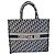Dior Book Tote Tasche Blau Stoff