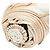 Ein-Touch-Faltregenschirm mit Coco Mark Stickmotiv von Chanel Schwarz Beige - Ansicht 5