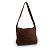 Chanel, borsa tote in suede marrone con logo CC e nappina - vista 3
