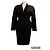 Completo gonna e giacca in lana nera Thierry Mugler Nero